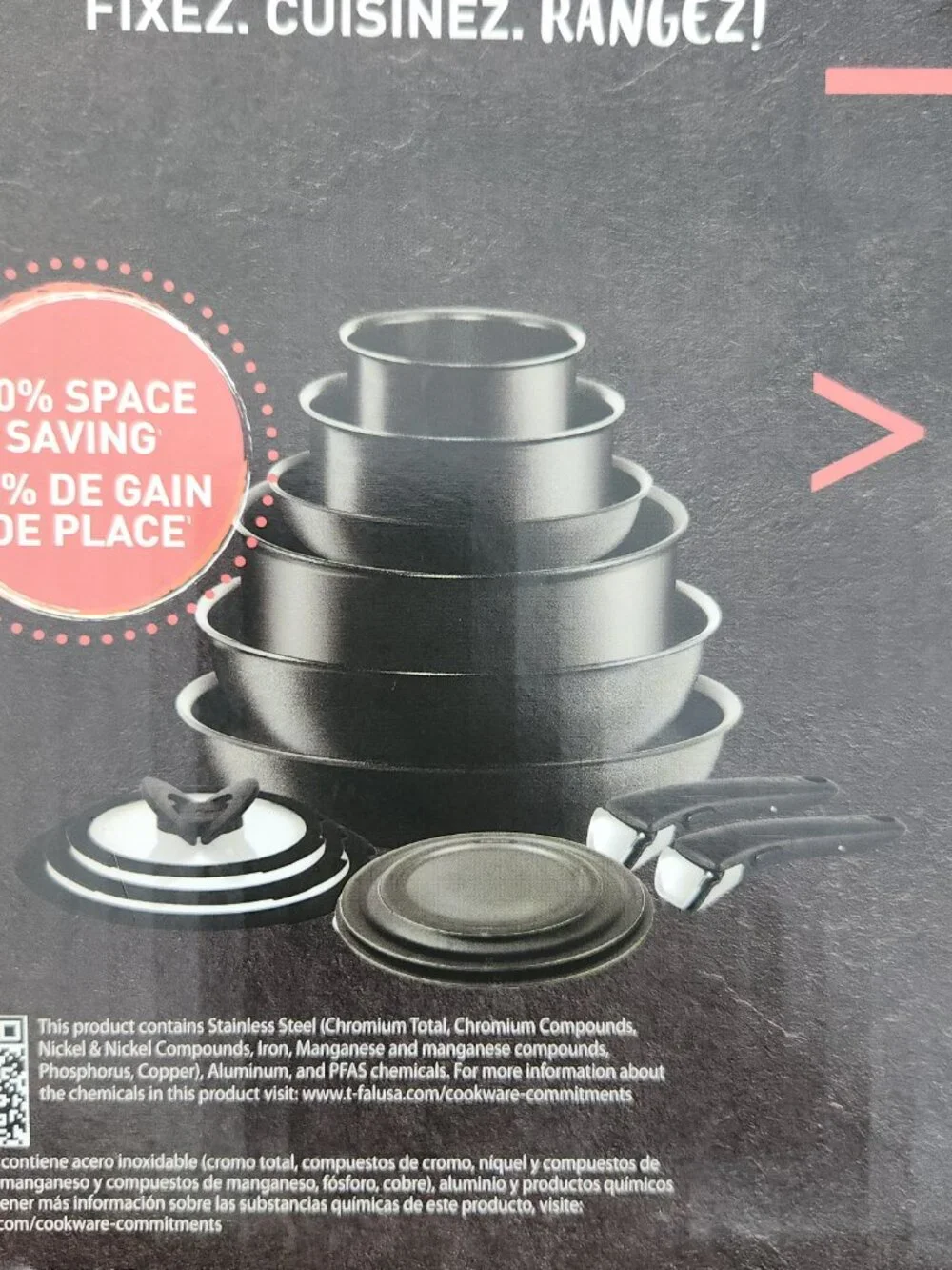 T-fal Ingenio Expertise Non Stick Cookware Set 14 Piece, Induction Oven Broiler